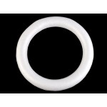 Cerc polistiren, culoare alb, diametru 30 cm